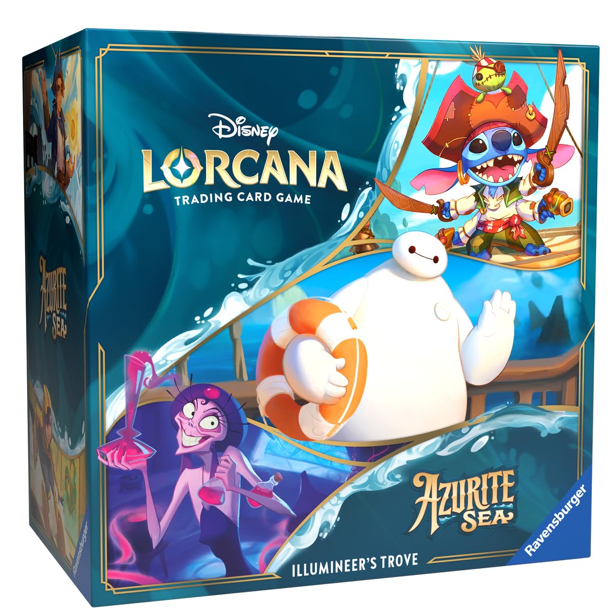 Foto 7 pulgar | Almacenamiento De Tarjetas Ravensburger Disney Lorcana Tcg Azurite Sea - Venta Internacional.