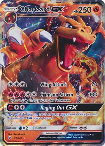 Foto 2 pulgar | Tarjeta Pokémon Pokémon Charizard Gx Ultra Rare 20/147 - Venta Internacional.