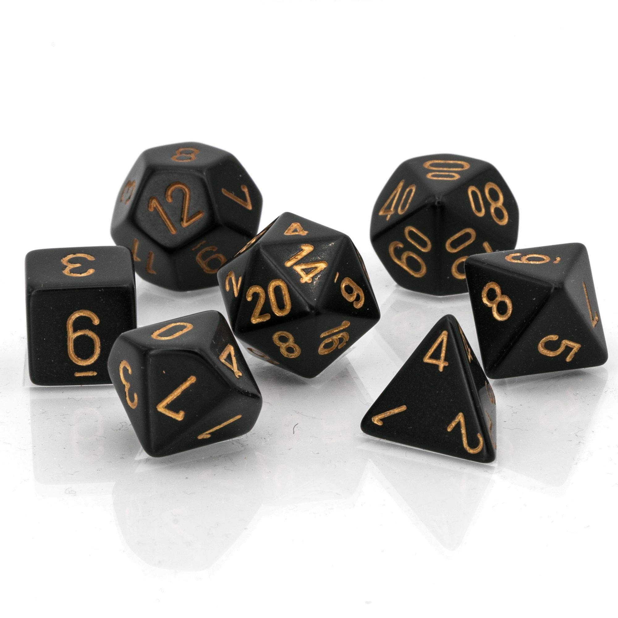 Foto 2 pulgar | Juego De Dados Chessex Opaco Negro/dorado - Venta Internacional.