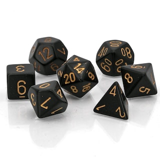 Foto 1 | Juego De Dados Chessex Opaco Negro/dorado - Venta Internacional.
