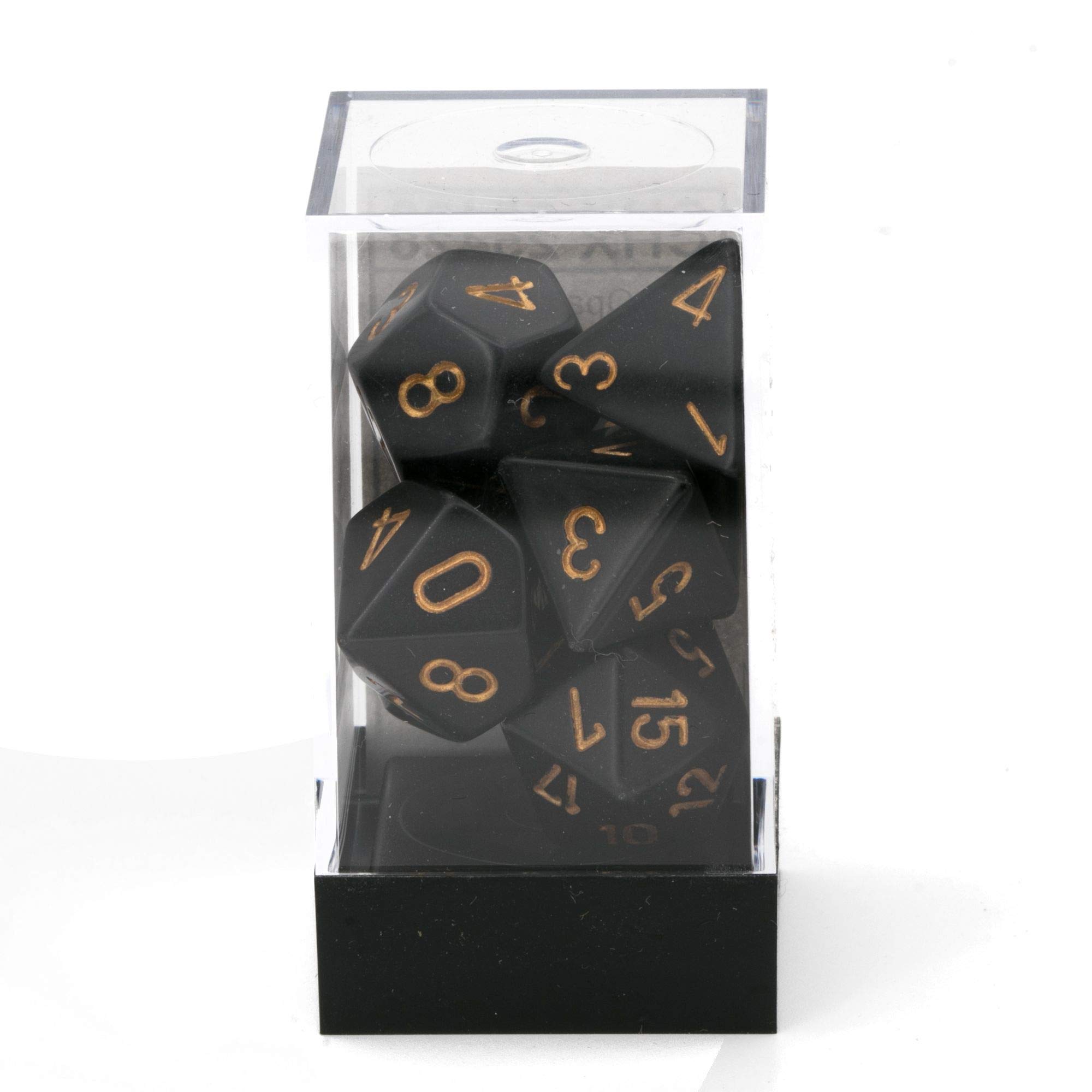 Foto 4 pulgar | Juego De Dados Chessex Opaco Negro/dorado - Venta Internacional.