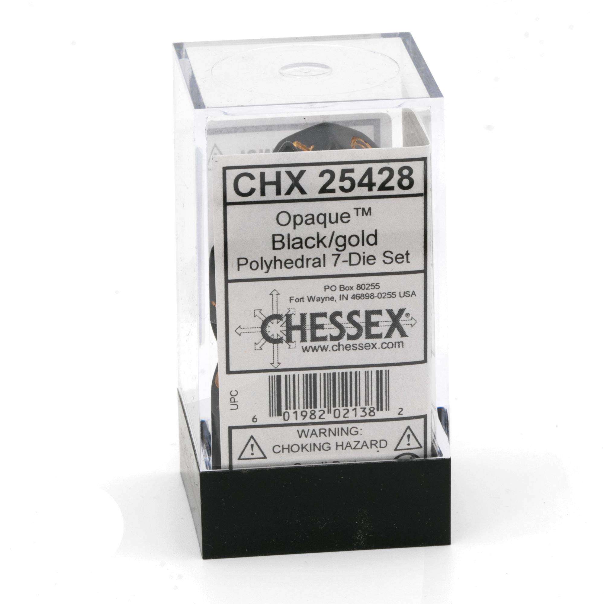 Foto 5 pulgar | Juego De Dados Chessex Opaco Negro/dorado - Venta Internacional.