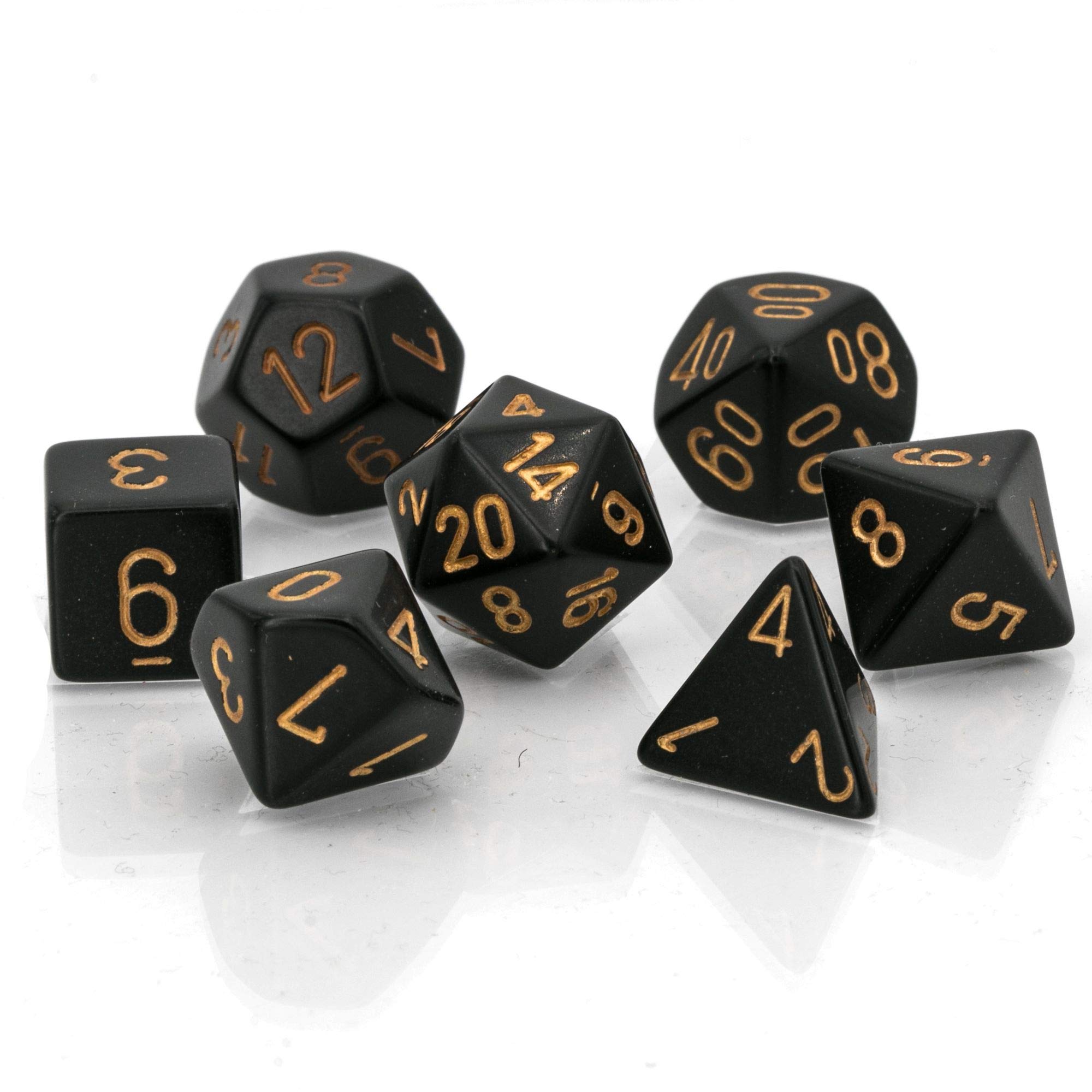 Foto 6 pulgar | Juego De Dados Chessex Opaco Negro/dorado - Venta Internacional.