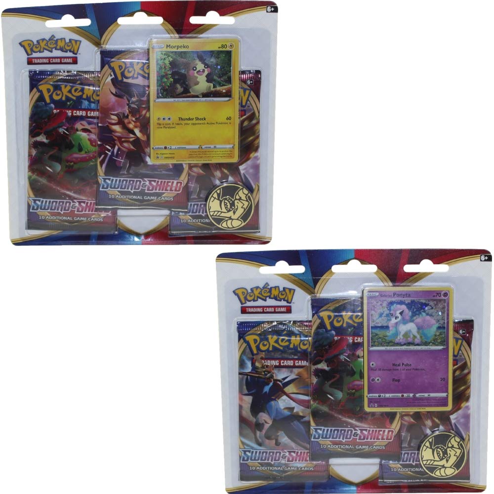 Foto 2 pulgar | Juego de Cartas Pokémon Tcg Sword And Shield Paquete De 3 Potenciadores - Venta Internacional