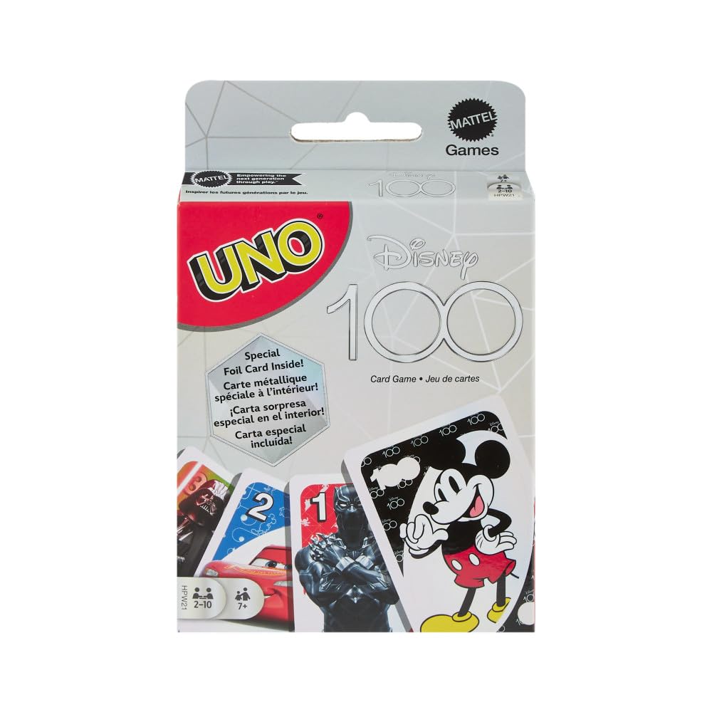 Foto 2 pulgar | Juego De Cartas Mattel Uno Disney 100 Para Niños Con Lámina Coleccionable - Venta Internacional.