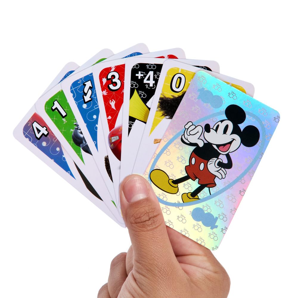 Foto 3 pulgar | Juego De Cartas Mattel Uno Disney 100 Para Niños Con Lámina Coleccionable - Venta Internacional.