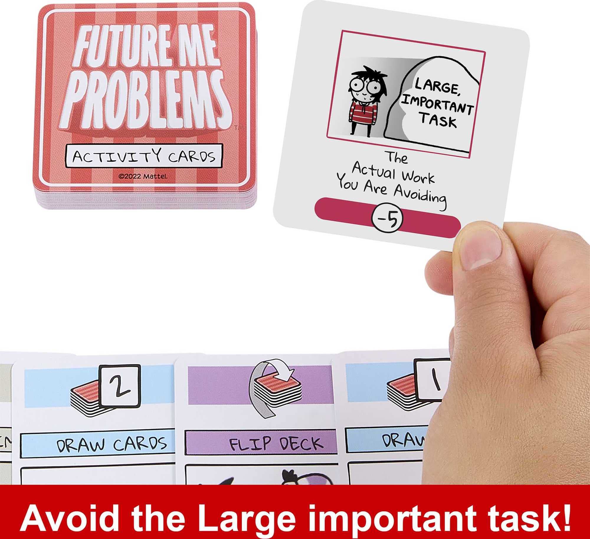 Foto 4 pulgar | Juego De Cartas Mattel Games Sarah's Scribbles Future Me Problems - Venta Internacional.