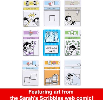Foto 5 | Juego De Cartas Mattel Games Sarah's Scribbles Future Me Problems - Venta Internacional.
