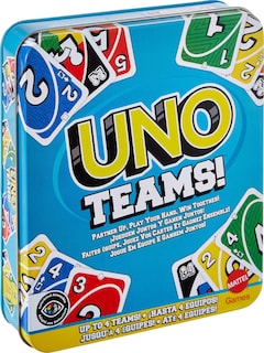Foto 1 | Juego De Cartas Mattel Games Uno Teams Para Niños, Adultos Y Familiares - Venta Internacional.