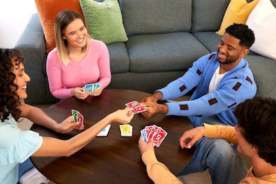 Foto 2 | Juego De Cartas Mattel Games Uno Teams Para Niños, Adultos Y Familiares - Venta Internacional.