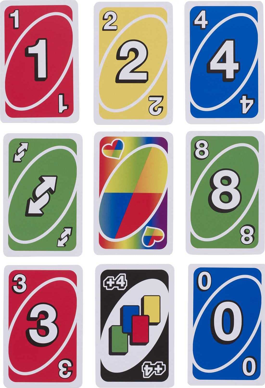 Foto 3 pulgar | Juego De Cartas Mattel Games Uno Play With Pride In Tin Box - Venta Internacional.