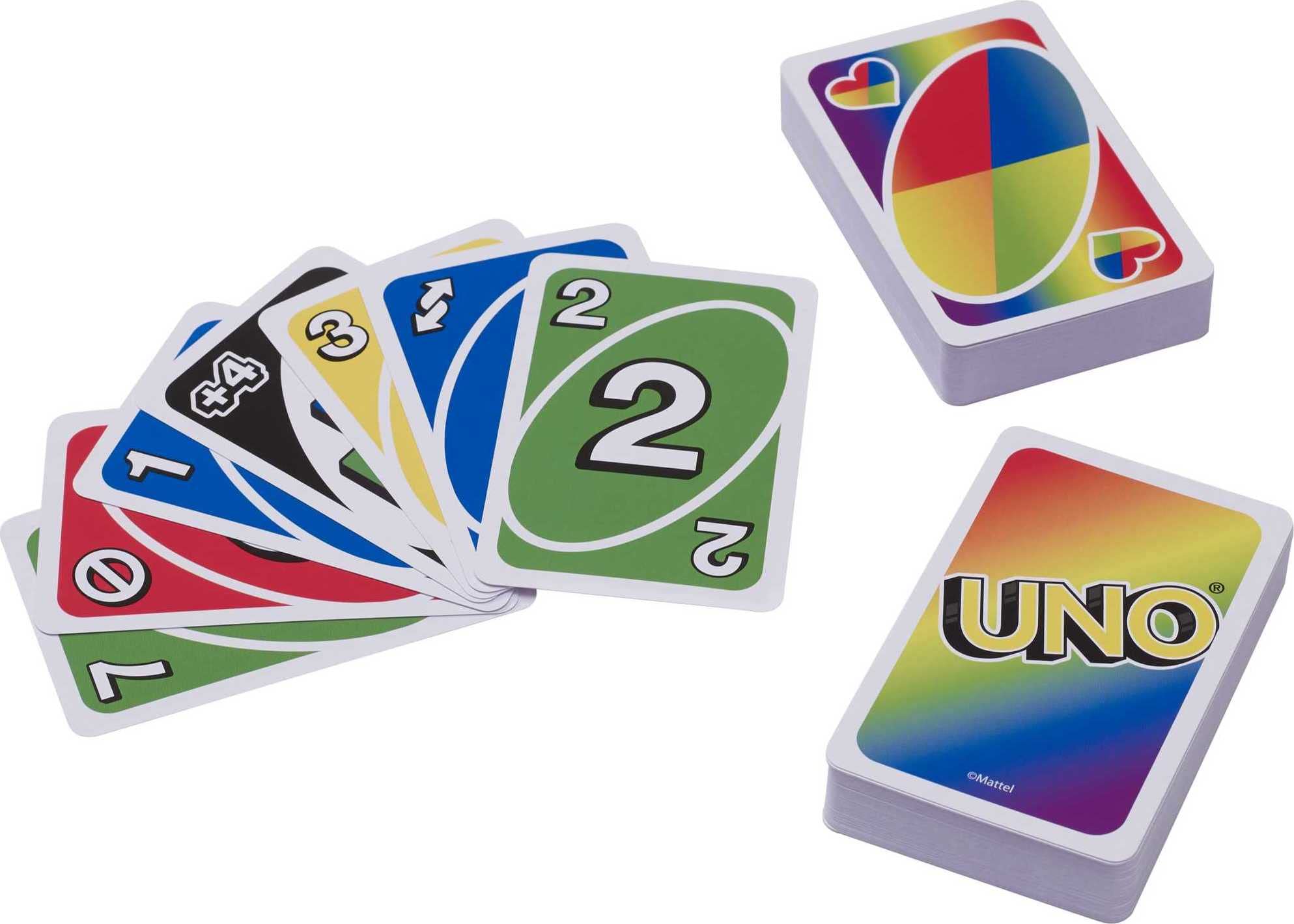 Foto 4 pulgar | Juego De Cartas Mattel Games Uno Play With Pride In Tin Box - Venta Internacional.