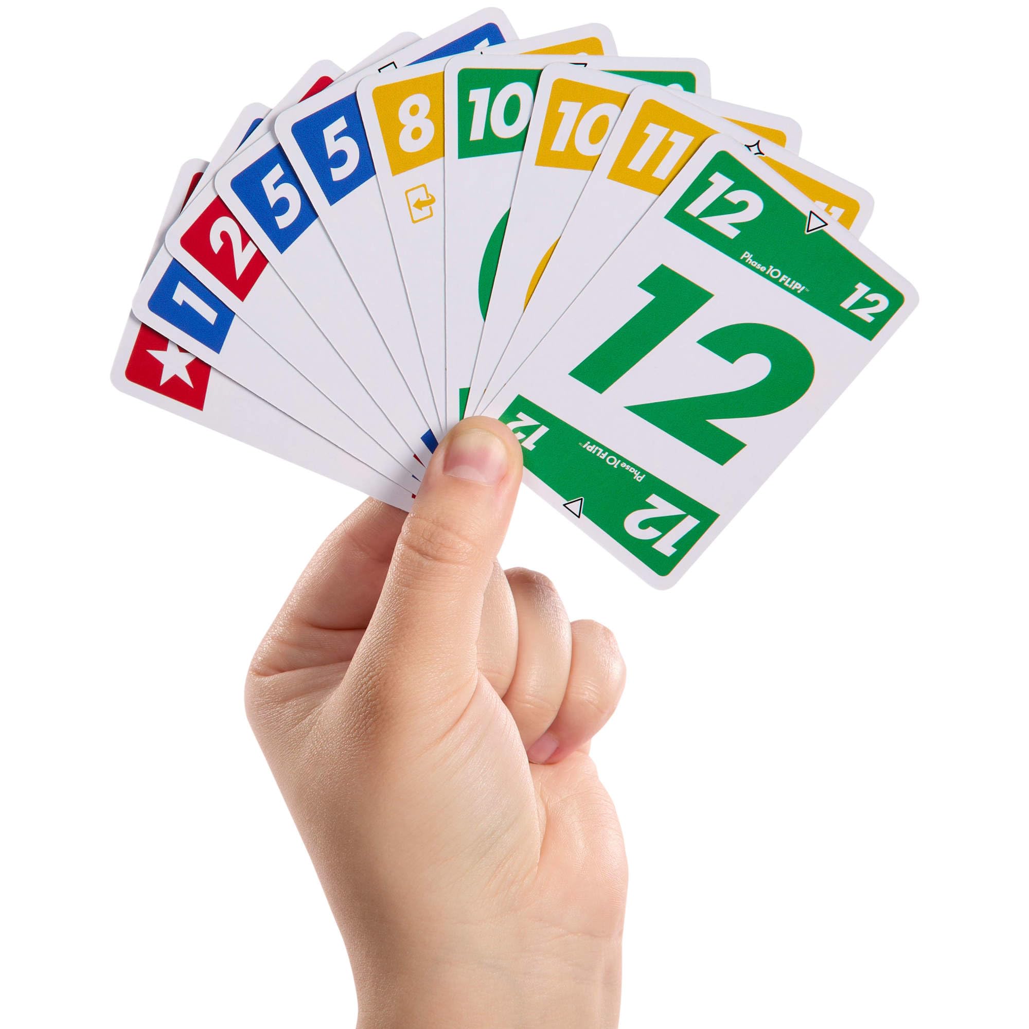 Foto 4 pulgar | Juego De Cartas Mattel Games Phase 10 Flip Family Para 2-6 Jugadores - Venta Internacional.