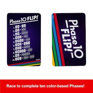 Foto 6 | Juego De Cartas Mattel Games Phase 10 Flip Family Para 2-6 Jugadores - Venta Internacional.