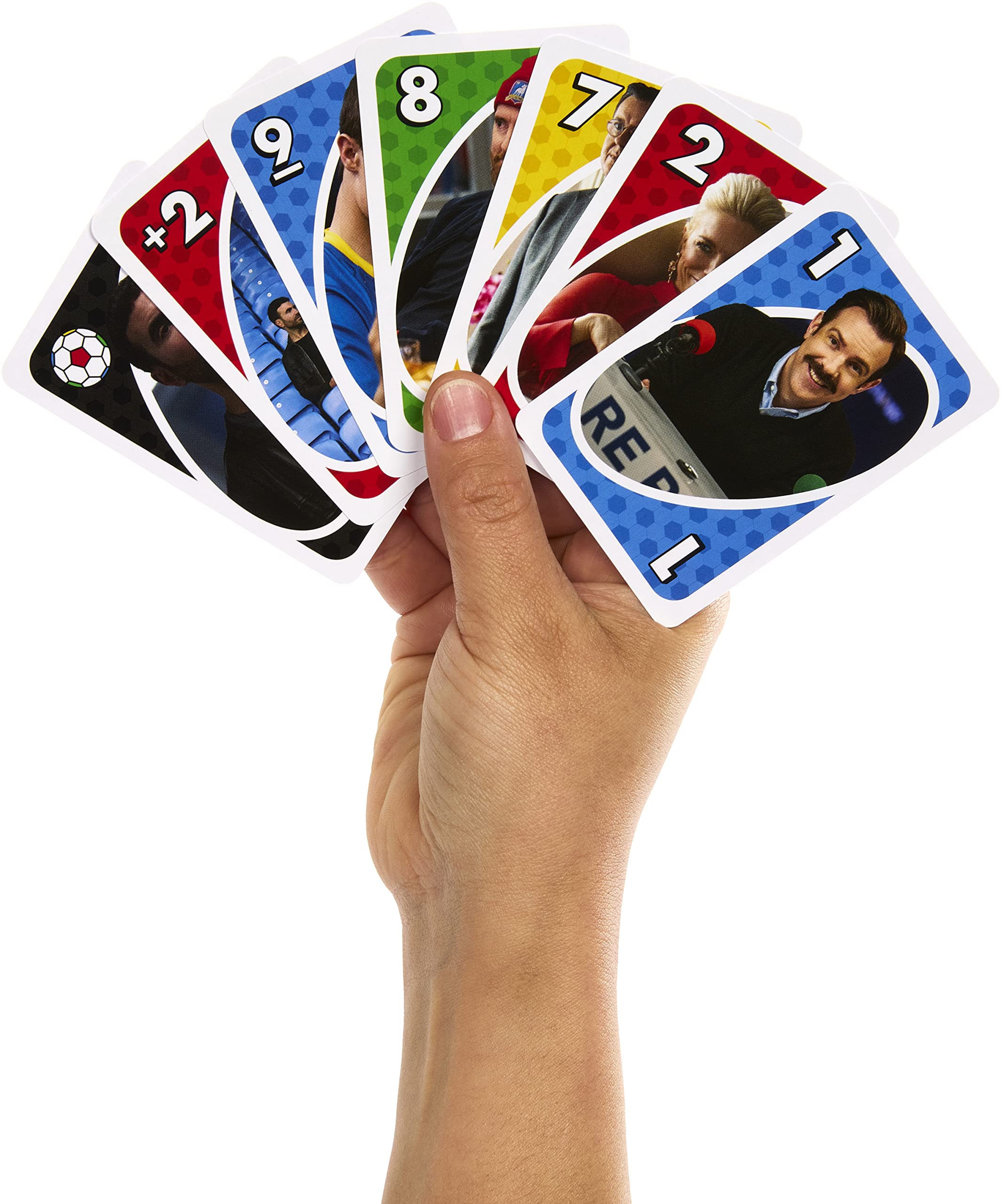 Foto 3 pulgar | Juego De Cartas Mattel Games Uno Ted Lasso Inspirado En Adolescentes Y Adultos - Venta Internacional.