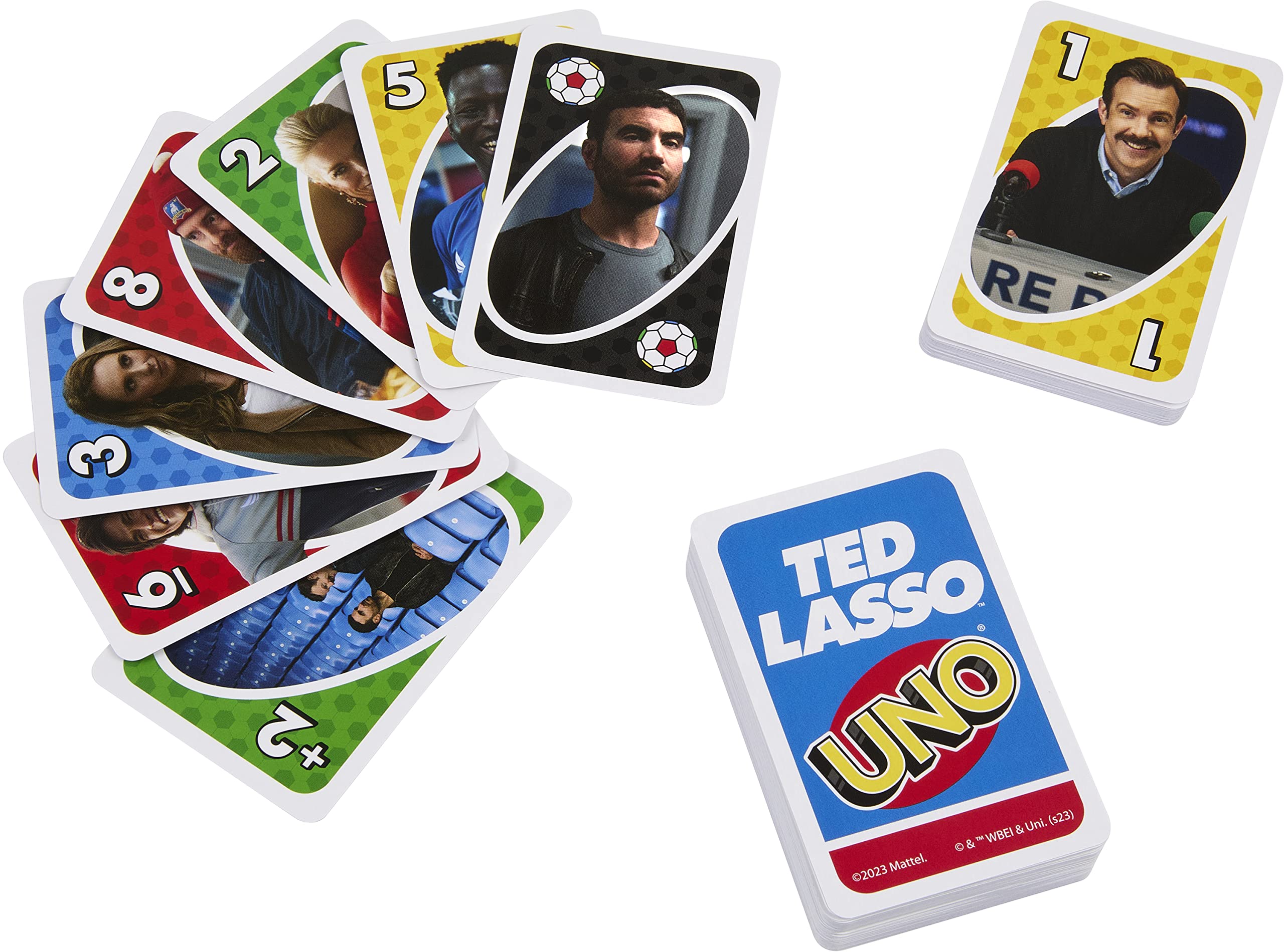 Foto 4 pulgar | Juego De Cartas Mattel Games Uno Ted Lasso Inspirado En Adolescentes Y Adultos - Venta Internacional.