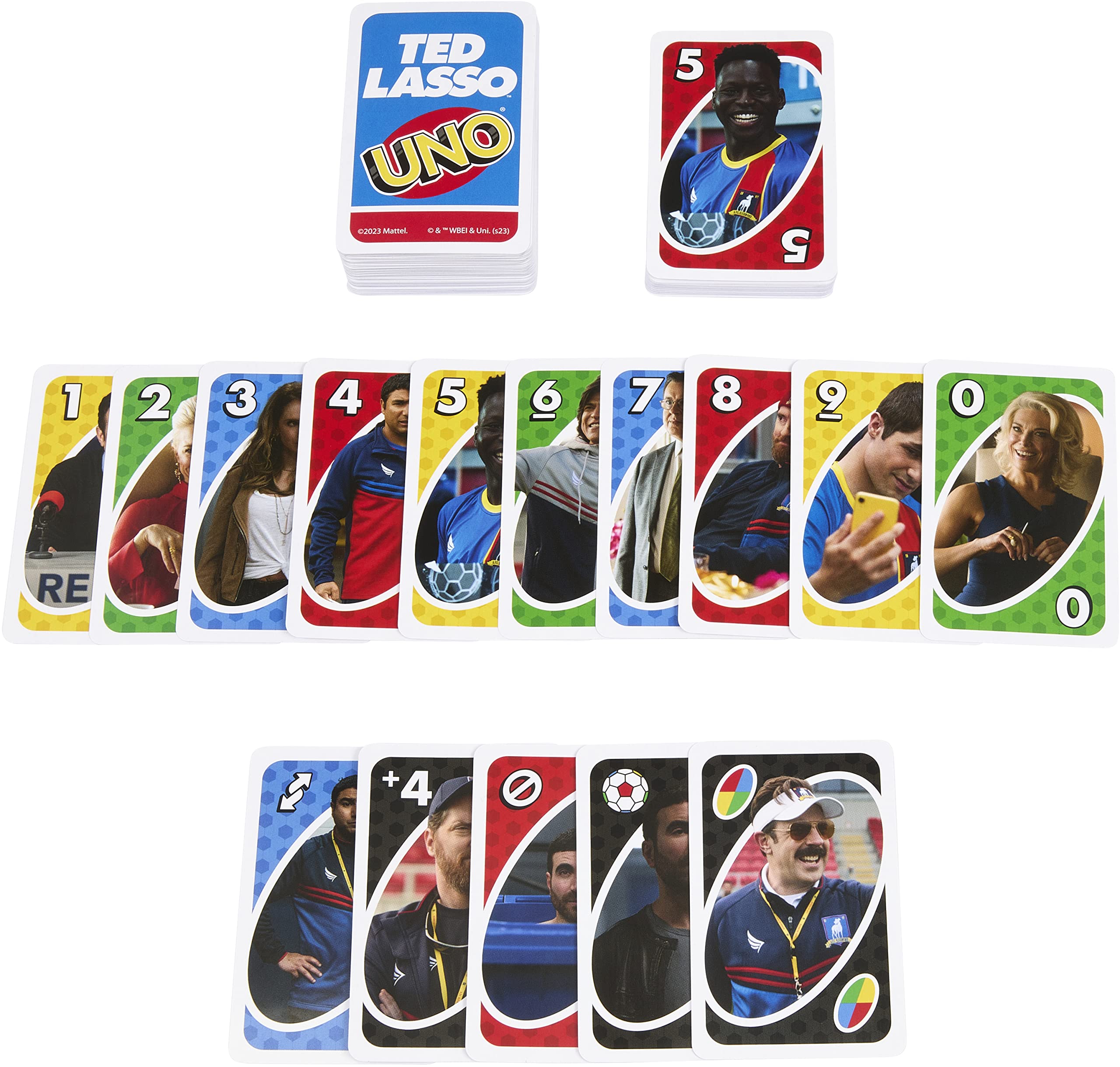 Foto 7 pulgar | Juego De Cartas Mattel Games Uno Ted Lasso Inspirado En Adolescentes Y Adultos - Venta Internacional.