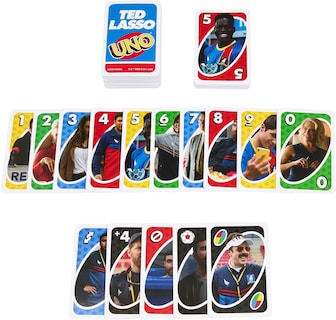Foto 6 | Juego De Cartas Mattel Games Uno Ted Lasso Inspirado En Adolescentes Y Adultos - Venta Internacional.