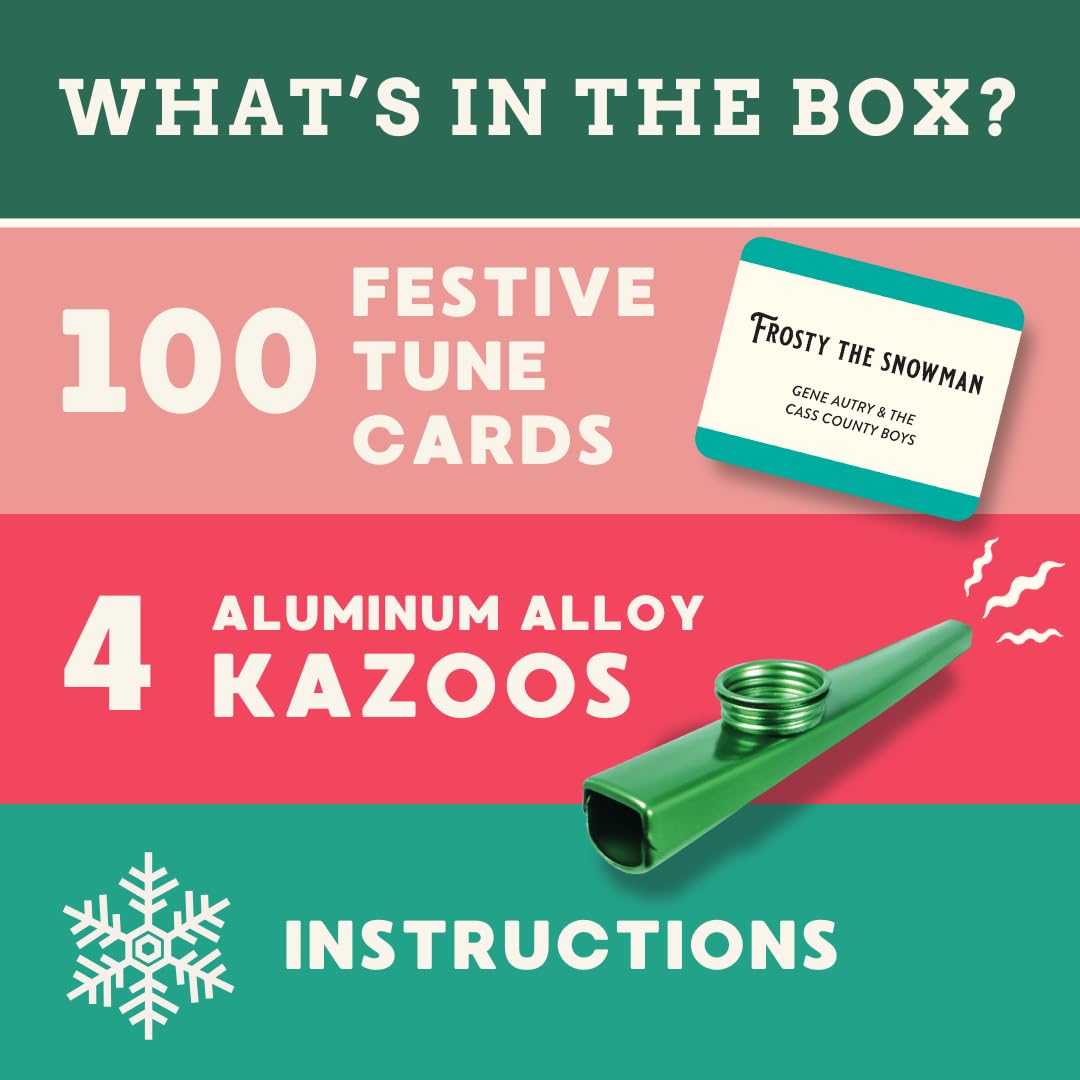 Foto 4 | Juego Navideño Ridley's Kazoo That Festive Tune con 4 Kazoos - Venta Internacional