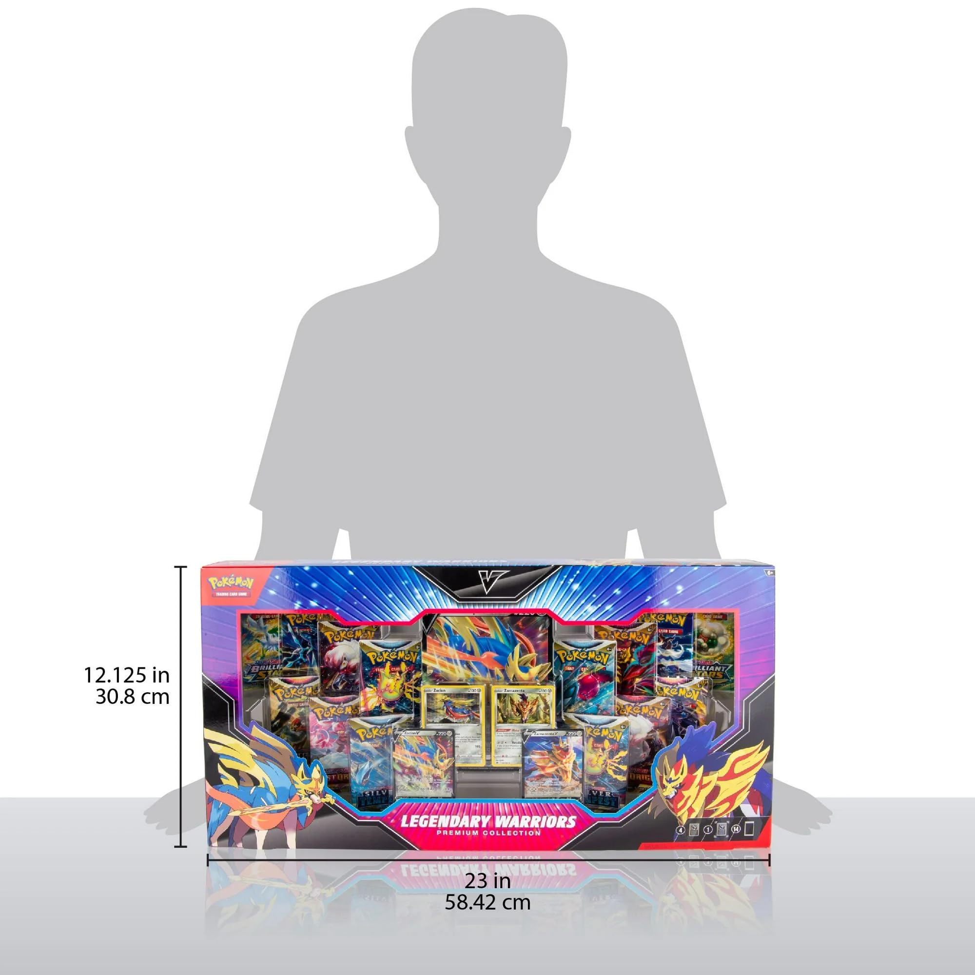 Foto 4 | Caja de Colección Premium Pokémon TCG Guerreros Legendarios - Venta Internacional