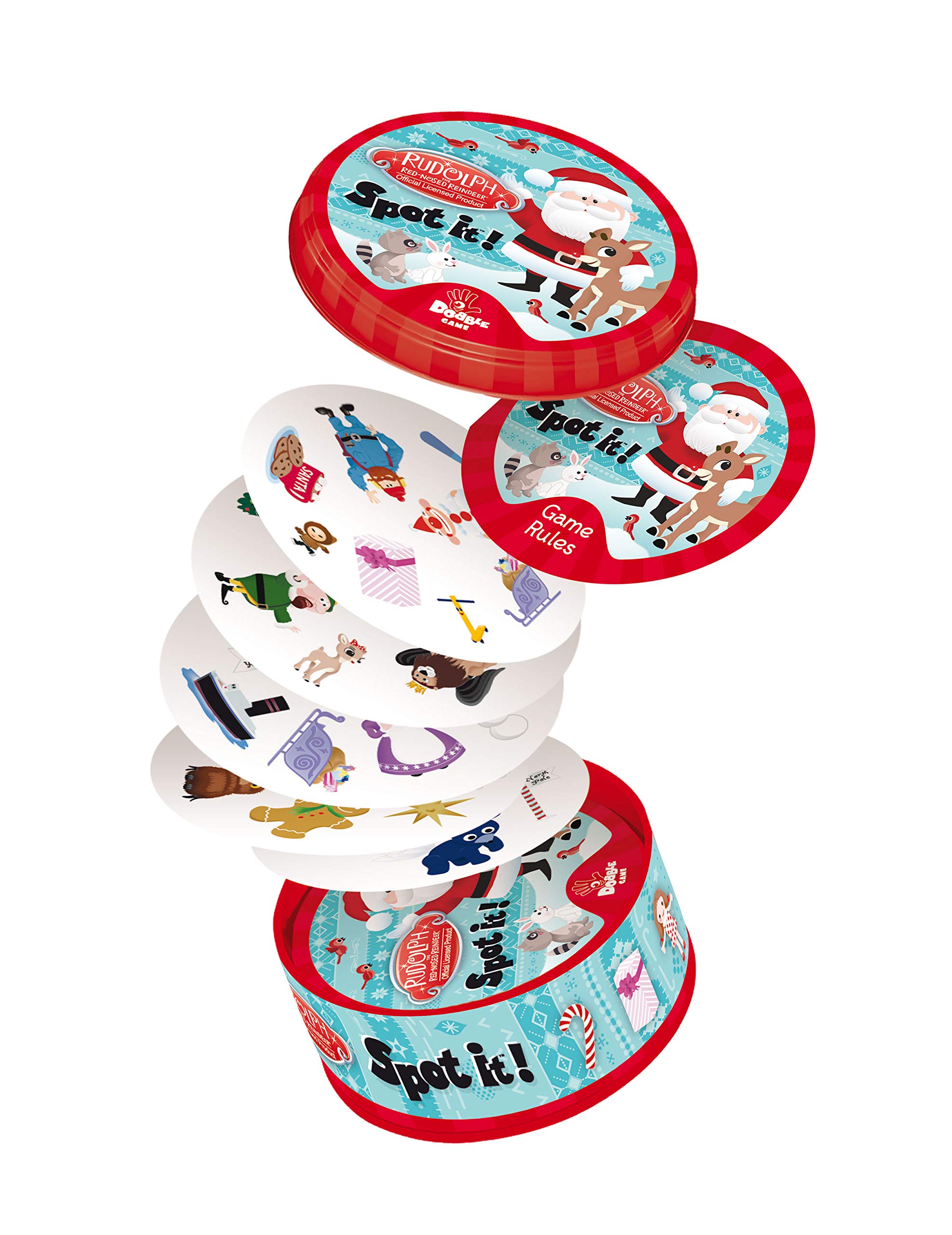 Foto 4 pulgar | Juego de Cartas Usaopoly Spot It! Rudolph- Venta Internacional