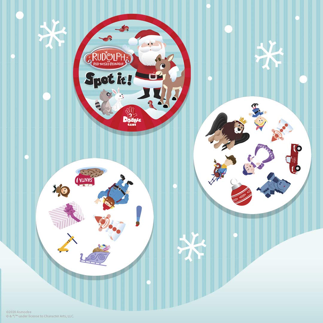 Foto 5 pulgar | Juego de Cartas Usaopoly Spot It! Rudolph- Venta Internacional