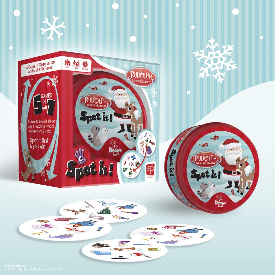 Foto 7 pulgar | Juego de Cartas Usaopoly Spot It! Rudolph- Venta Internacional