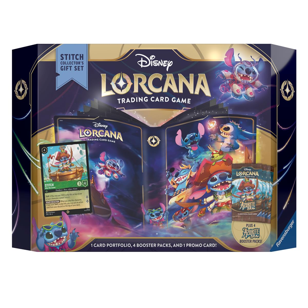 Foto 6 pulgar | Set De Regalo Para Coleccionistas Ravensburger Disney Lorcana Tcg Azurite Sea Stitch - Venta Internacional.