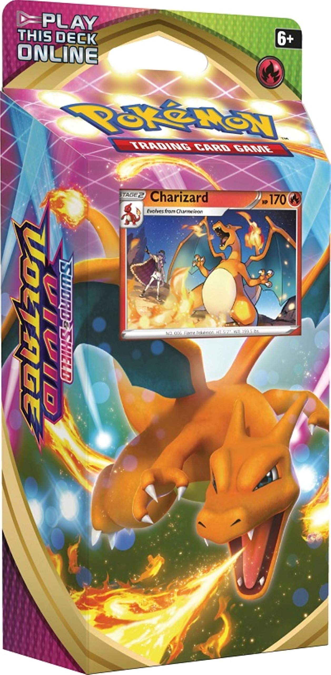 Baraja Temática Pokémon Sun & Moon 4 Vivid Voltage Charizard - Venta Internacional.