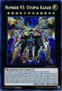 Foto 1 | Tarjeta Coleccionable Yu-gi-oh! Número 93: Utopia Kaiser Secret Rare - Venta Internacional.