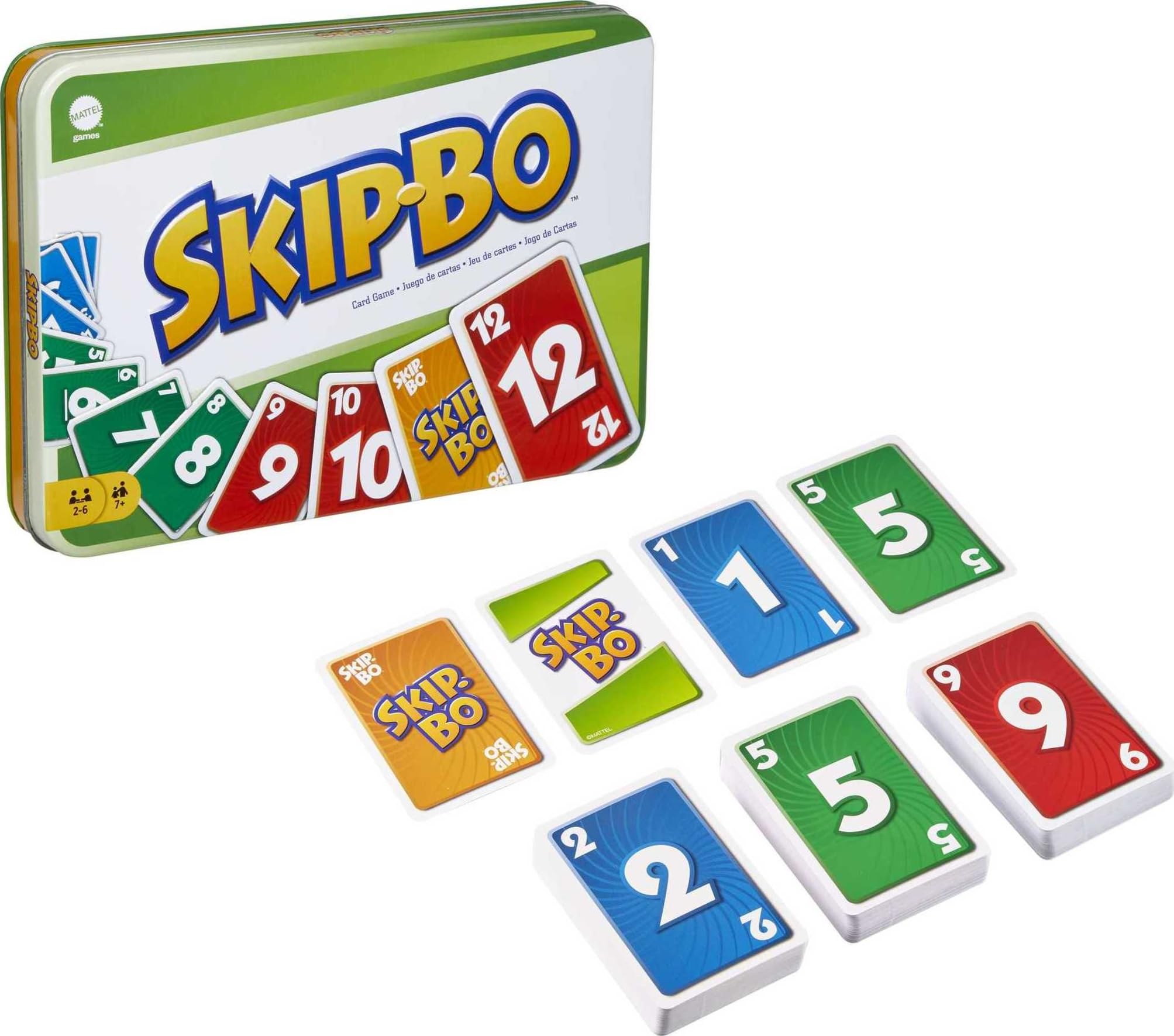 Juego De Cartas Mattel Games Skip-bo Para Niños, Adultos Y Familiares - Venta Internacional.