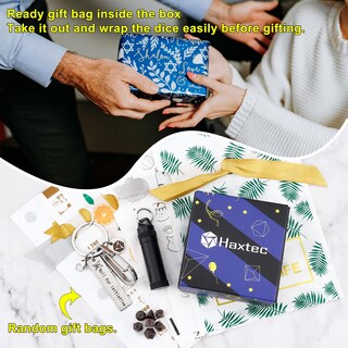 Foto 3 | Set De Dados Haxtec Mini Metal Dnd Con Funda De Llavero De Regalo - Venta Internacional.