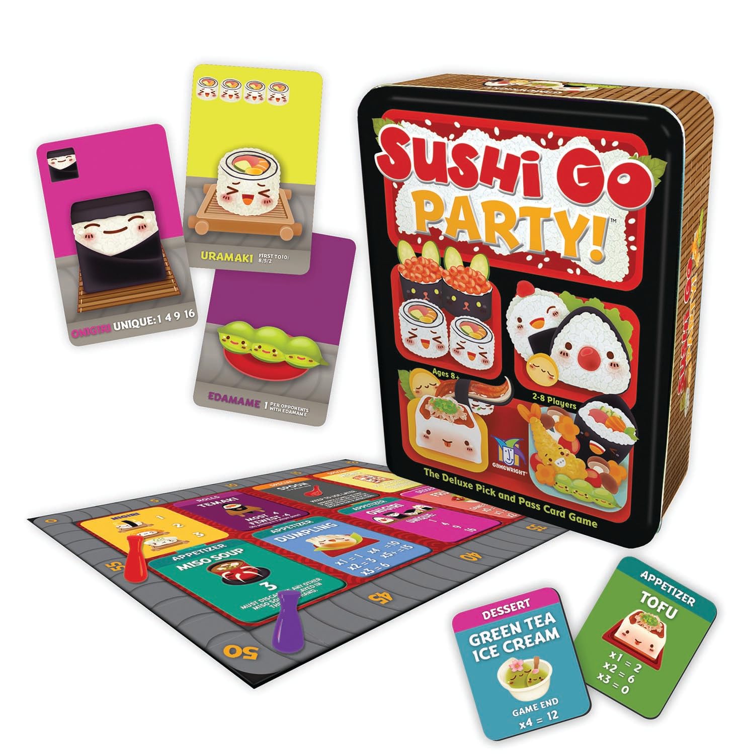 Juego de Cartas Gamewright Sushi Go Party-Venta Internacional