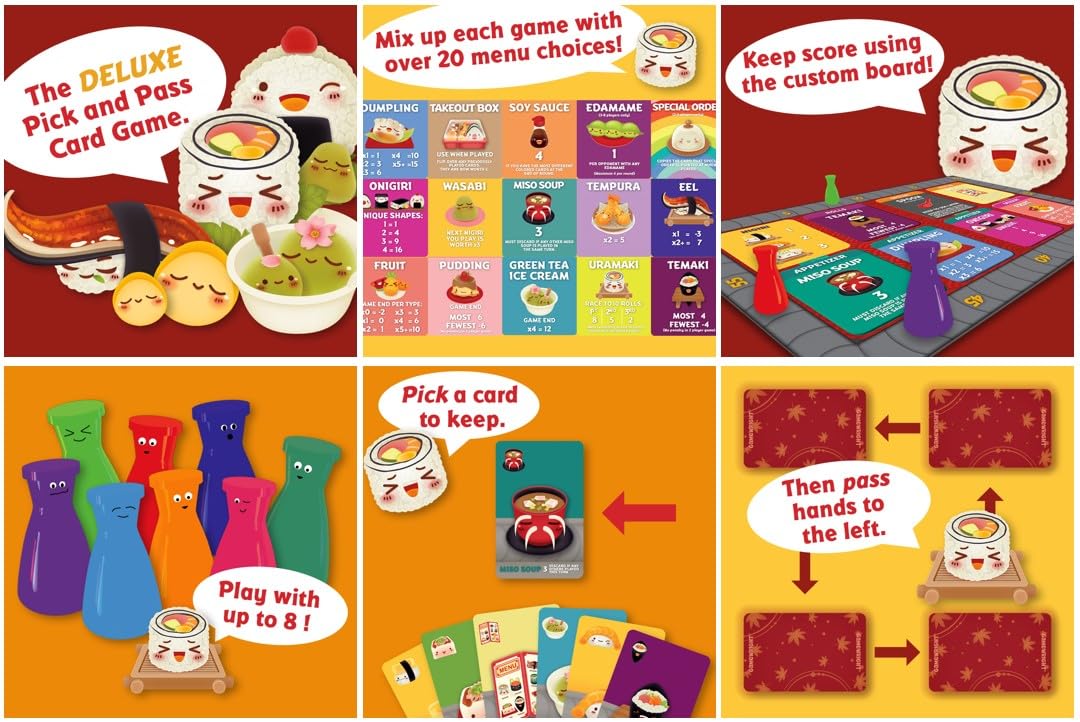 Foto 4 | Juego de Cartas Gamewright Sushi Go Party-Venta Internacional