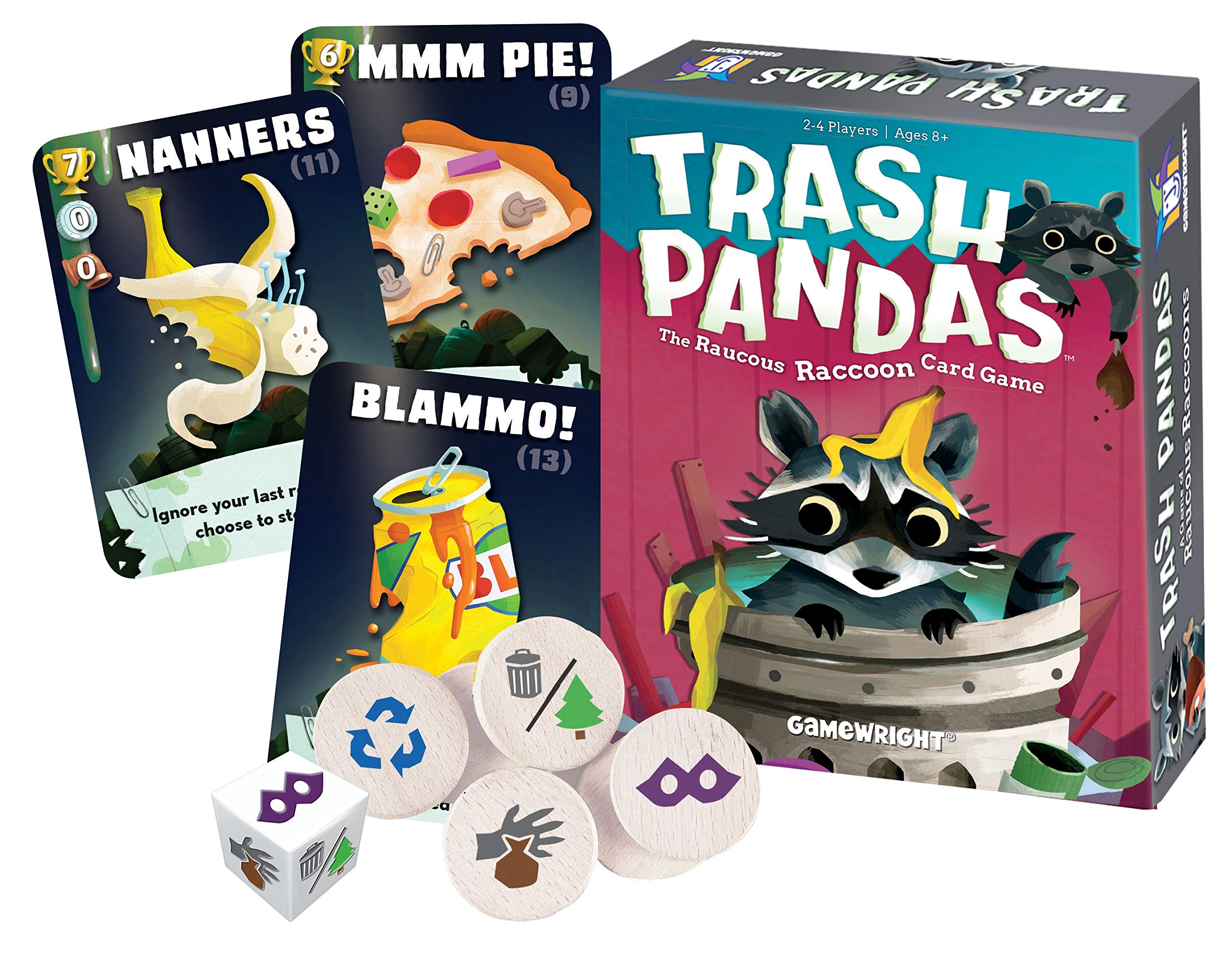 Foto 2 pulgar | Juego De Cartas Gamewright Trash Pandas The Raucous Raccoon Con 54 Cartas - Venta Internacional