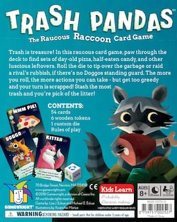 Foto 4 | Juego De Cartas Gamewright Trash Pandas The Raucous Raccoon Con 54 Cartas - Venta Internacional