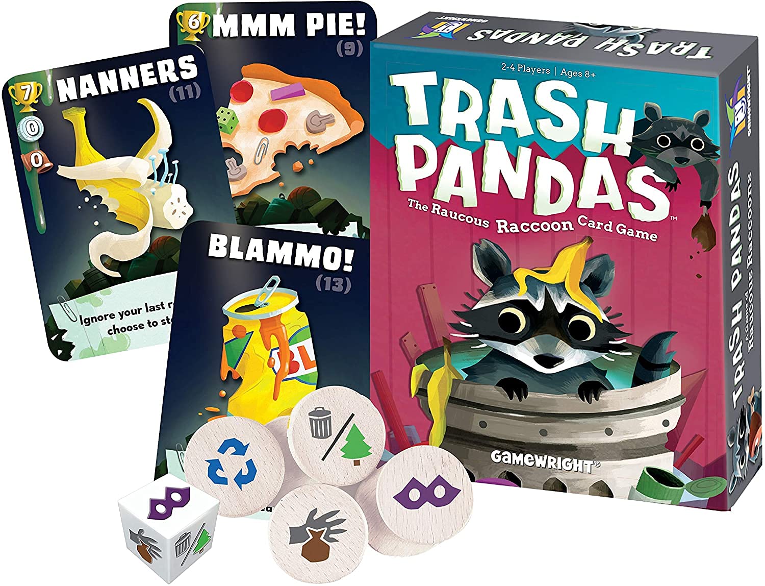 Foto 6 pulgar | Juego De Cartas Gamewright Trash Pandas The Raucous Raccoon Con 54 Cartas - Venta Internacional