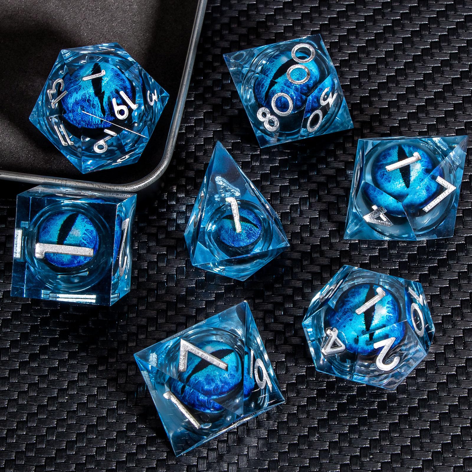 Foto 3 pulgar | Juego De Dados Dnd Kerwellsi Beholder's Eye De 7 Piezas Con Caja De Regalo - Venta Internacional.