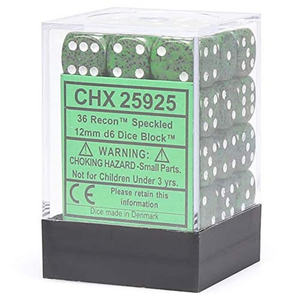 Foto 1 | Juego de Dados Chessex D&D de Plástico Moteado 12 mm 36 Dados- Venta Internacional