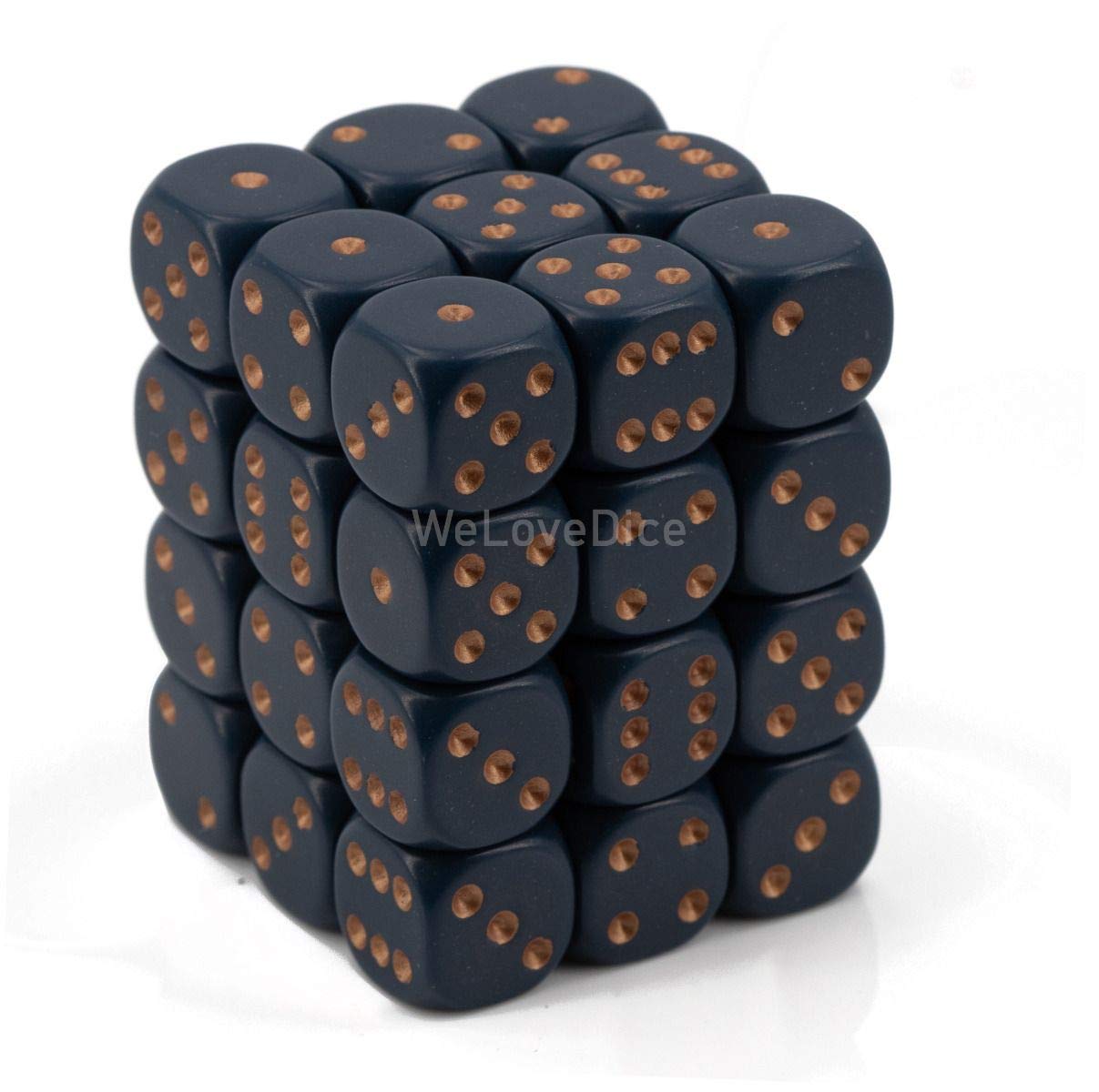 Foto 2 pulgar | Juego de Dados Chessex D&d de 12 mm  Azul Empolvado y Cobre - Venta Internacional