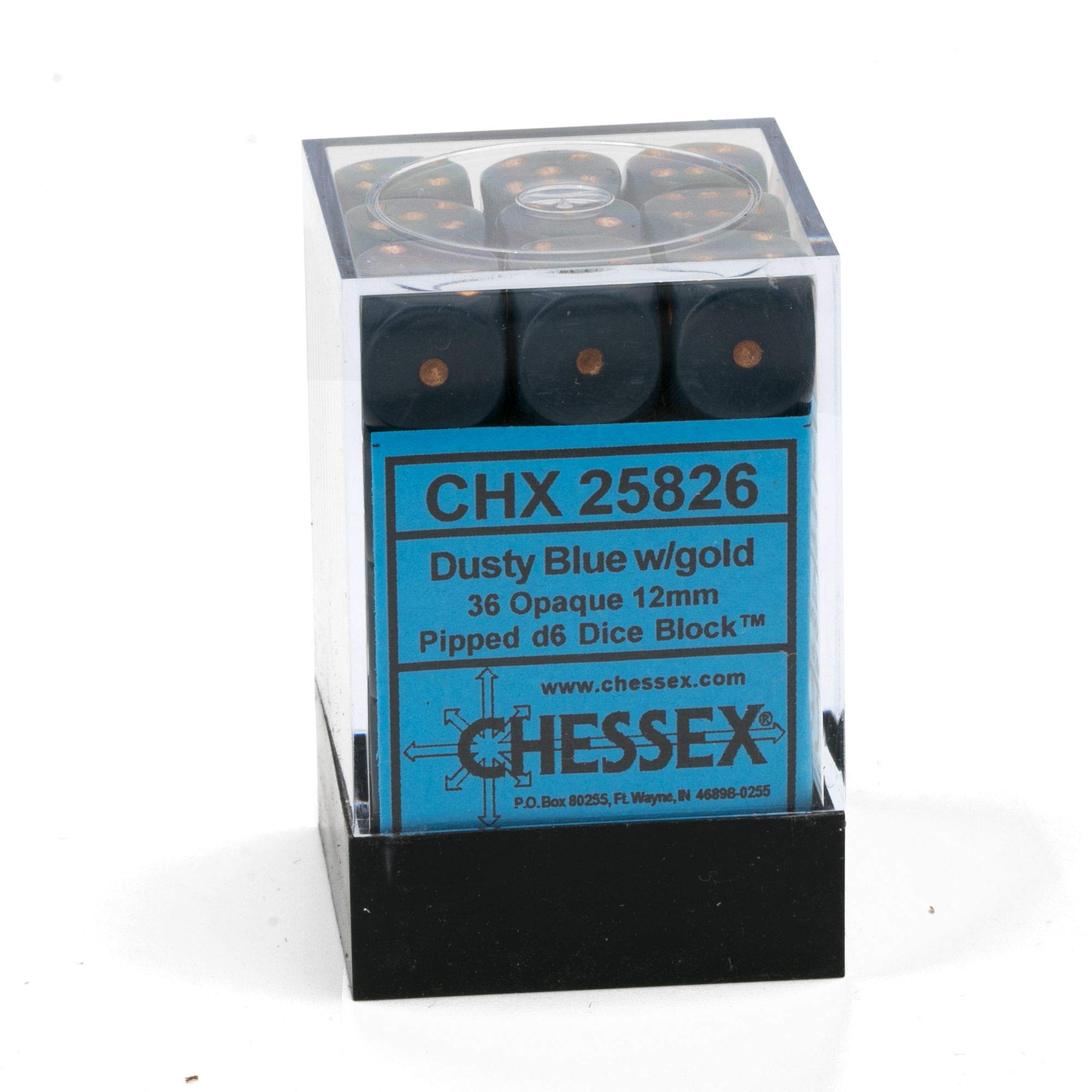 Foto 3 pulgar | Juego de Dados Chessex D&d de 12 mm  Azul Empolvado y Cobre - Venta Internacional