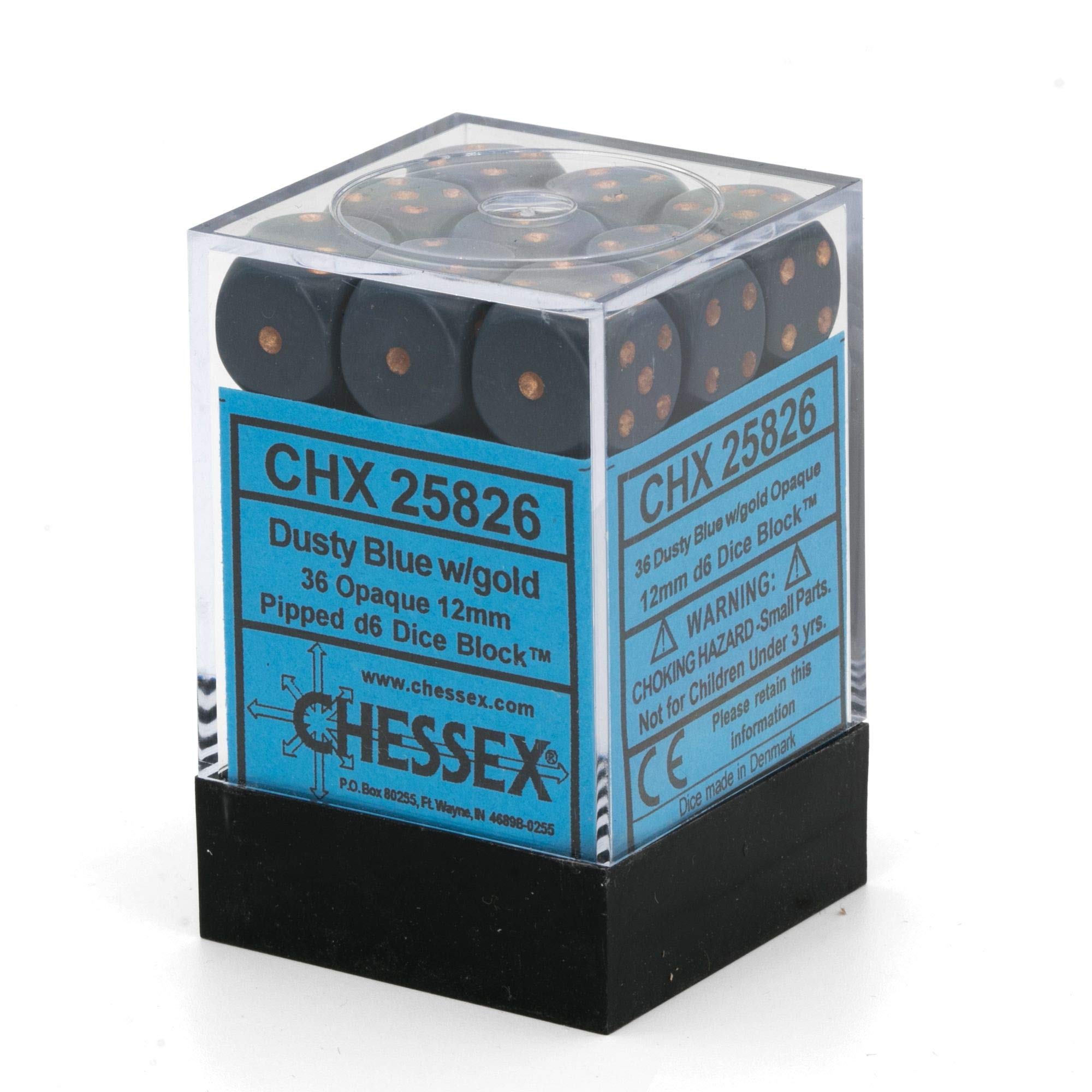 Foto 6 pulgar | Juego de Dados Chessex D&d de 12 mm  Azul Empolvado y Cobre - Venta Internacional