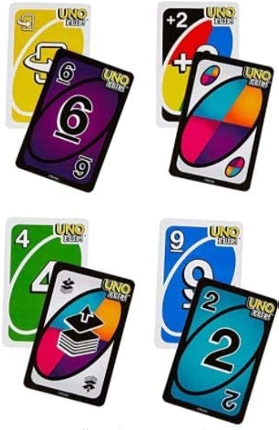 Foto 3 pulgar | Juego De Cartas Mattel Uno Flip Combo, Paquete De 2 Para Niños Mayores De 7 Años - Venta Internacional.