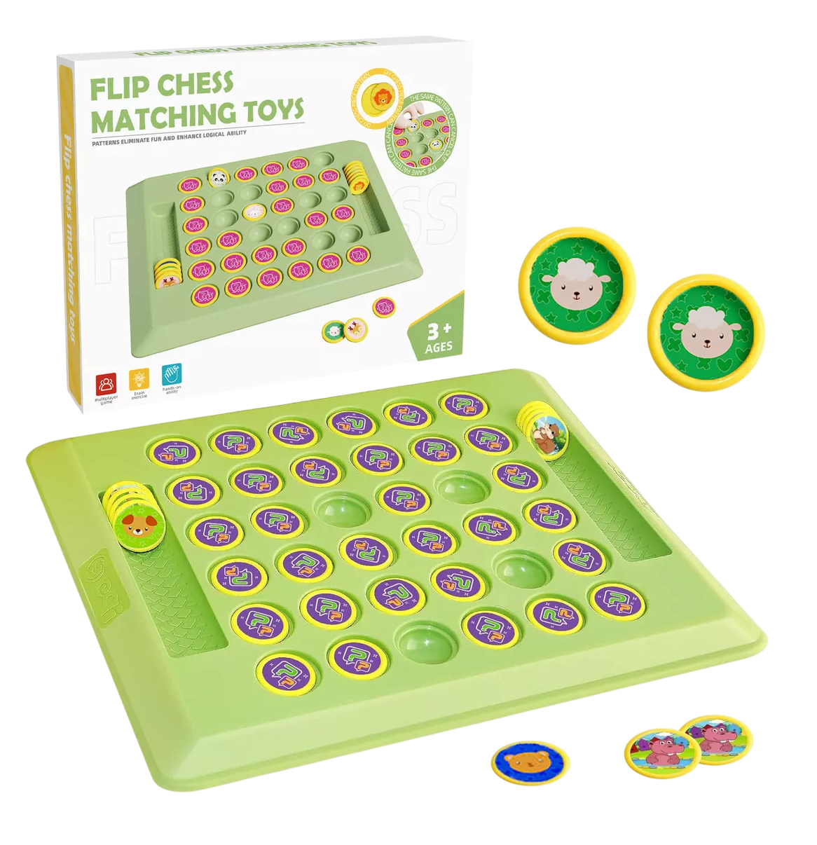 Foto 1 | Juegos De Mesa Juguetes De Niño Encuentra El Mismo Patrón, Verde