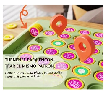 Foto 4 | Juegos De Mesa Juguetes De Niño Encuentra El Mismo Patrón, Verde