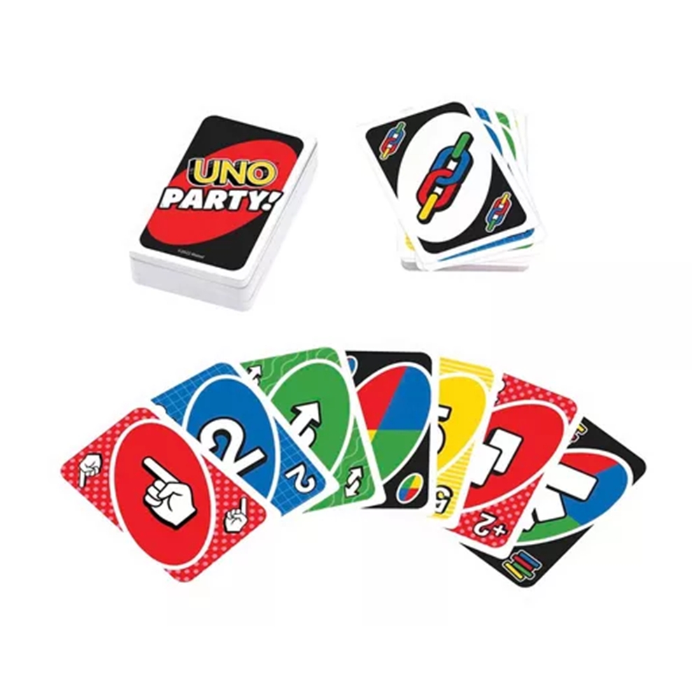 Foto 4 pulgar | Uno Party, Juego De Cartas, Juego De Mesa Familiar, 7+ Años