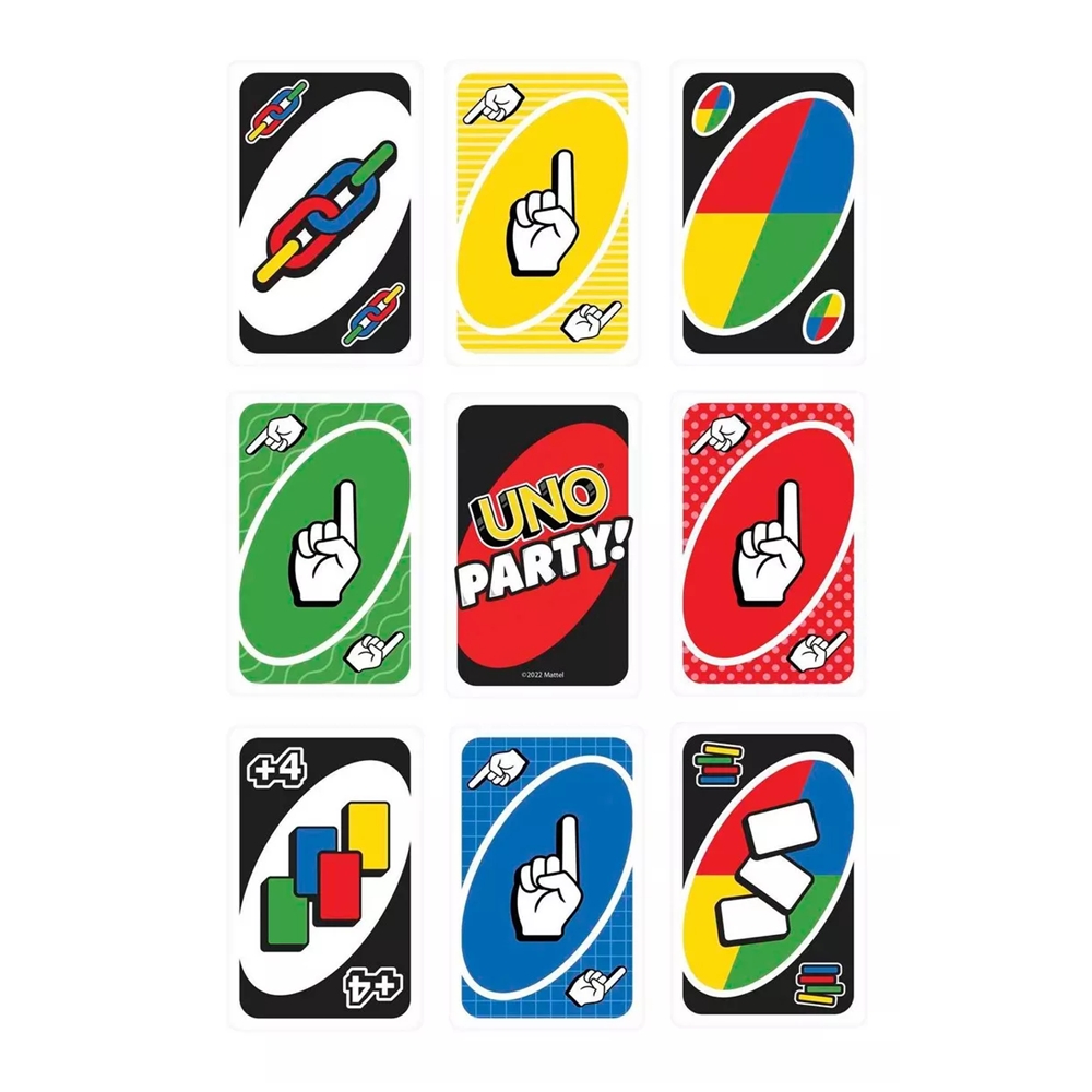 Foto 6 pulgar | Uno Party, Juego De Cartas, Juego De Mesa Familiar, 7+ Años