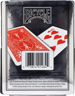 Foto 2 | Baraja de Cartas de Juego de Plástico Bicycle Prestige Impermeables Roja y Azul - Venta Internacional