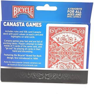 Foto 2 | Juego de Cartas Bicycle Canasta 108 Cartas - Venta Internacional