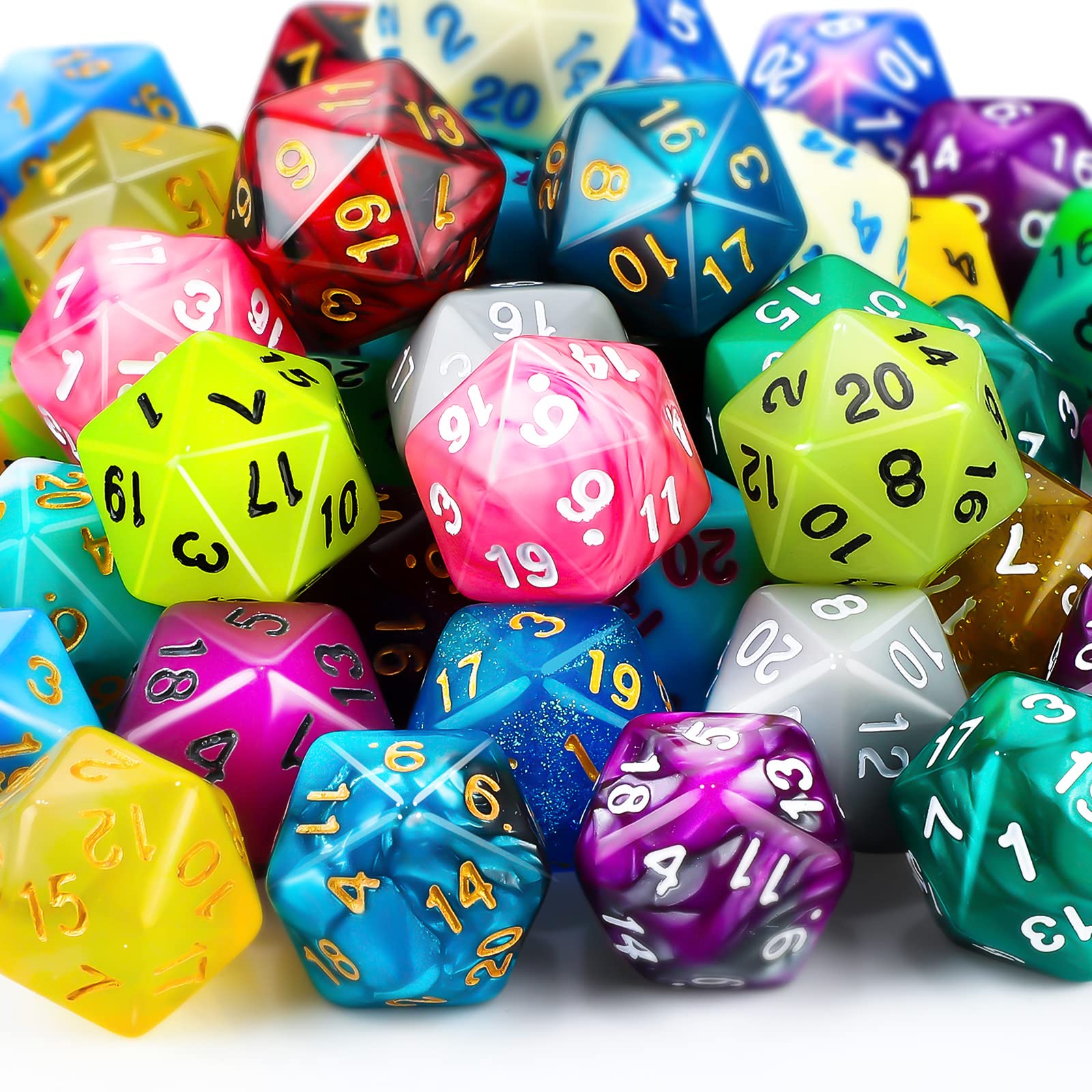 Foto 2 pulgar | Juego De Dados Poliédricos Skylety De 50 Piezas Con Bolsa Negra - Venta Internacional.